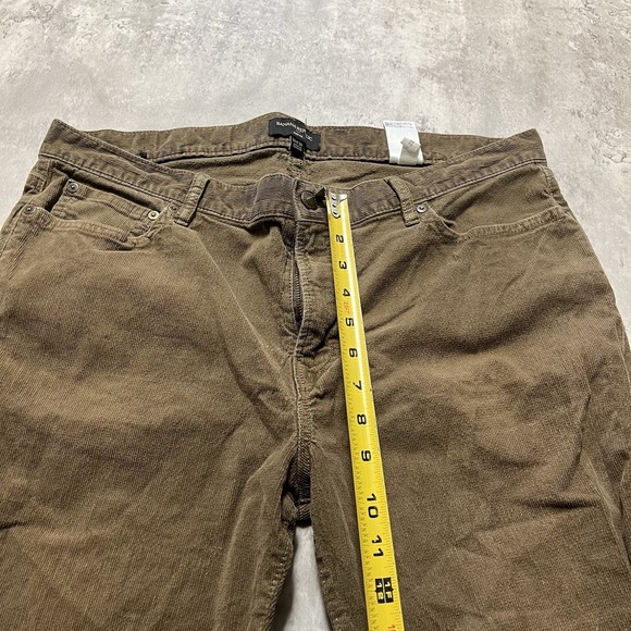 Banana Republic Pants Mens 36x30 Brown Vintage Straight Pima Cotton Corduroy - Picture 4 of 9